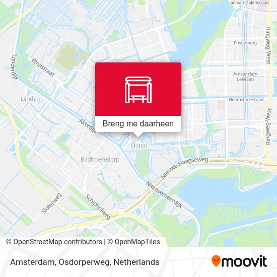 Amsterdam, Osdorperweg kaart