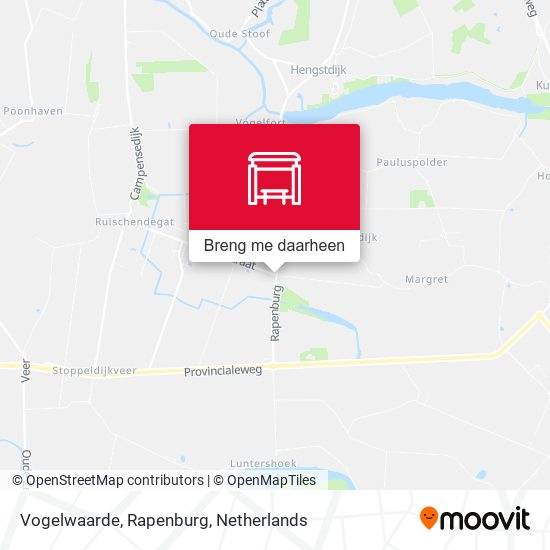 Vogelwaarde, Rapenburg kaart
