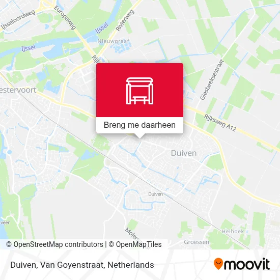 Duiven, Van Goyenstraat kaart
