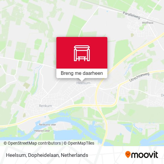 Heelsum, Dopheidelaan kaart