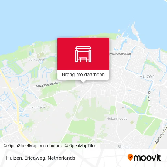 Huizen, Ericaweg kaart