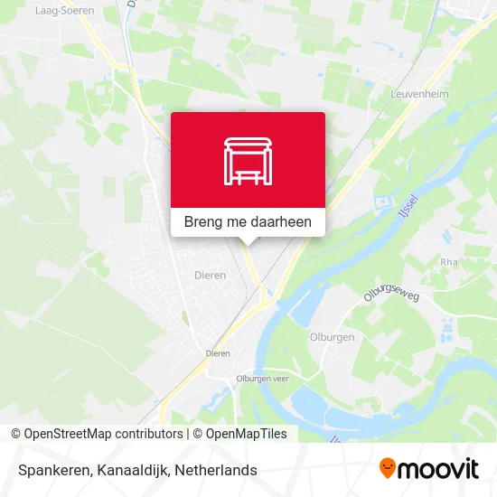 Spankeren, Kanaaldijk kaart