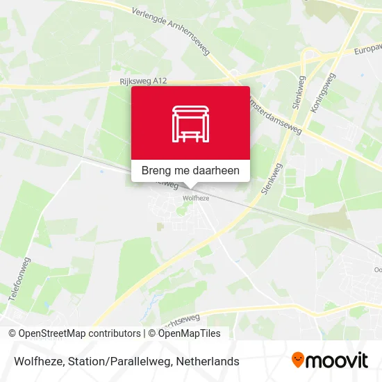 Wolfheze, Station/Parallelweg kaart
