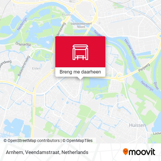 Arnhem, Veendamstraat kaart