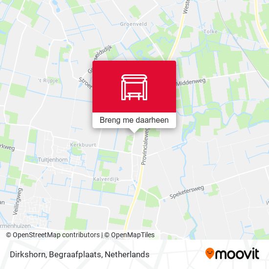 Dirkshorn, Begraafplaats kaart