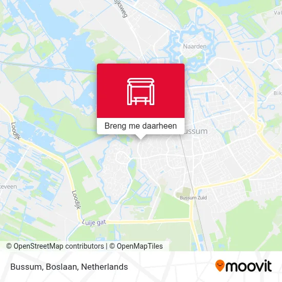 Bussum, Boslaan kaart