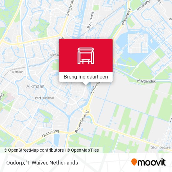 Oudorp, 'T Wuiver kaart