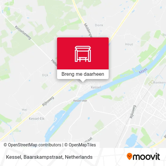 Kessel, Baarskampstraat kaart