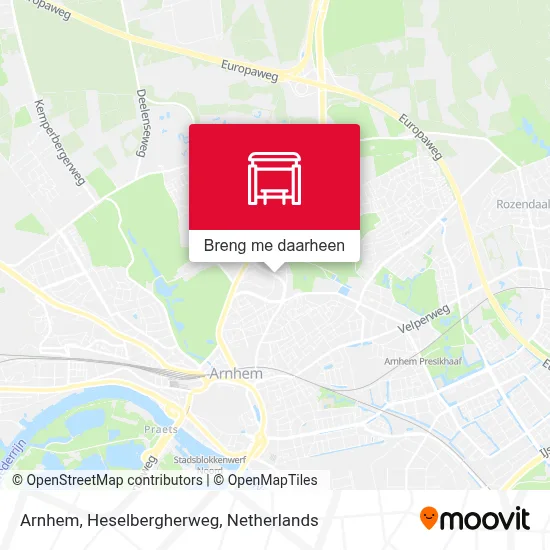 Arnhem, Heselbergherweg kaart
