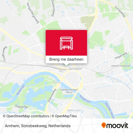 Arnhem, Sonsbeekweg kaart