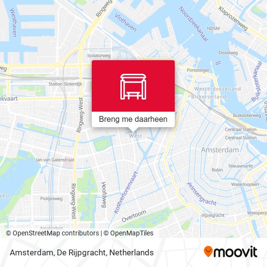 Amsterdam, De Rijpgracht kaart