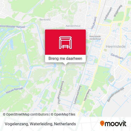Vogelenzang, Waterleiding kaart