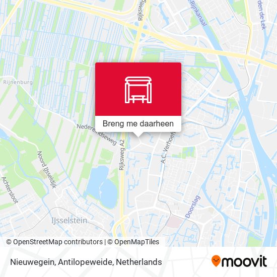 Nieuwegein, Antilopeweide kaart