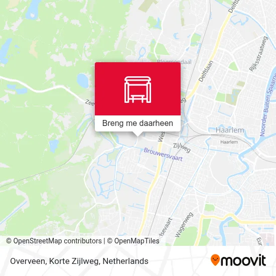 Overveen, Korte Zijlweg kaart