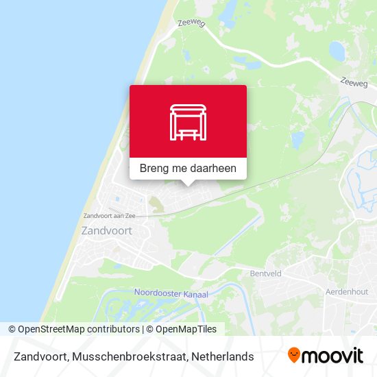 Zandvoort, Musschenbroekstraat kaart