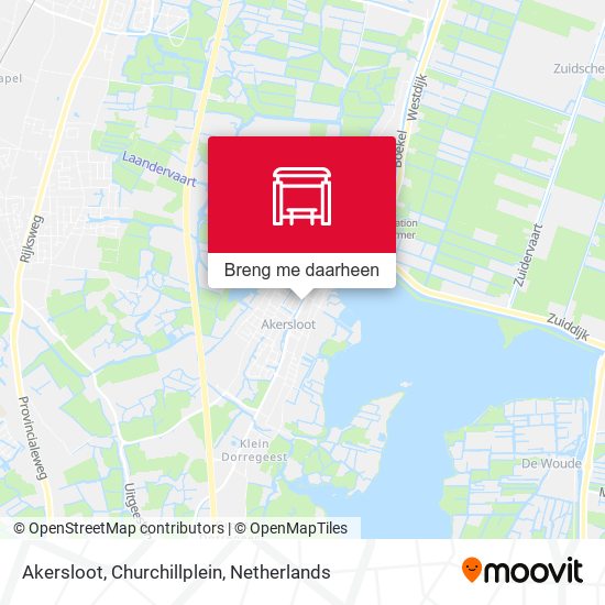 Akersloot, Churchillplein kaart