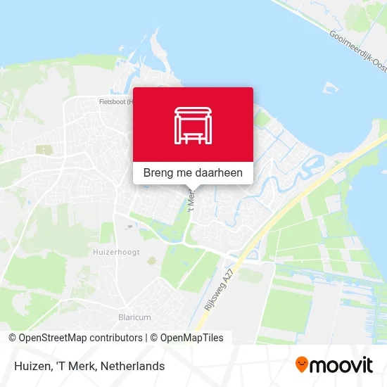 Huizen, 'T Merk kaart