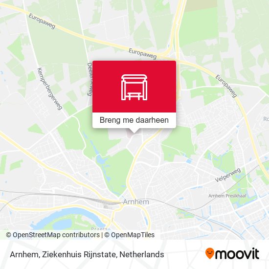 Arnhem, Ziekenhuis Rijnstate kaart