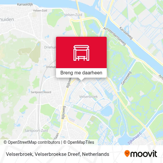 Velserbroek, Velserbroekse Dreef kaart