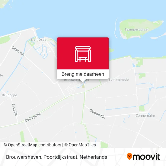 Brouwershaven, Poortdijkstraat kaart