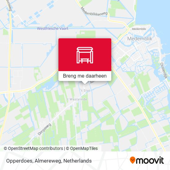 Opperdoes, Almereweg kaart