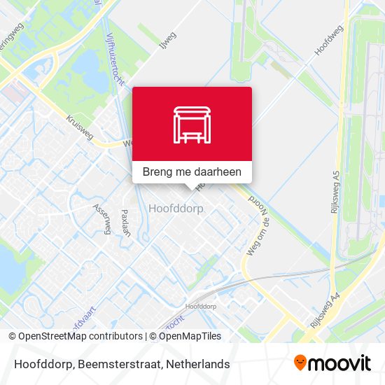 Hoofddorp, Beemsterstraat kaart