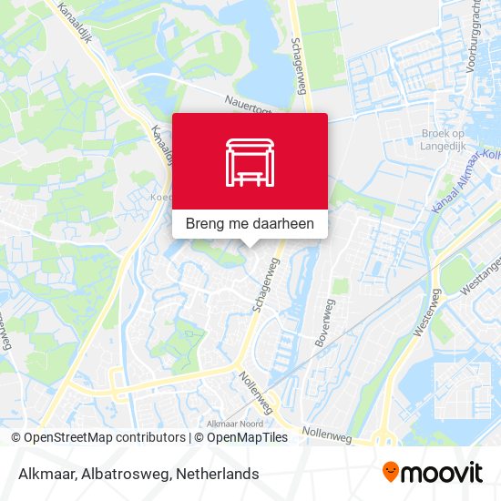 Alkmaar, Albatrosweg kaart