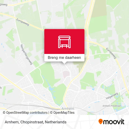 Arnhem, Chopinstraat kaart