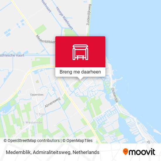 Medemblik, Admiraliteitsweg kaart