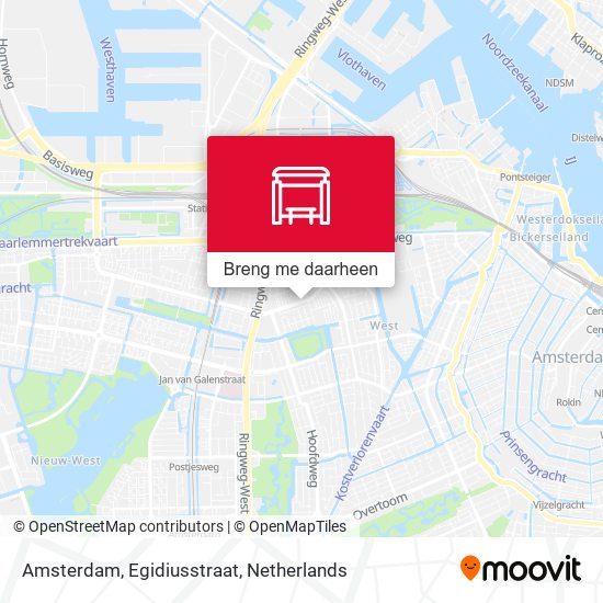 Amsterdam, Egidiusstraat kaart