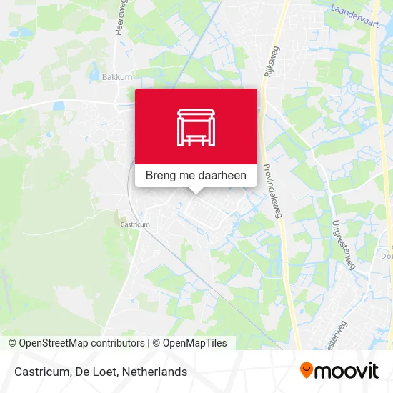 Castricum, De Loet kaart