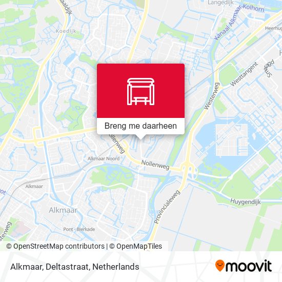 Alkmaar, Deltastraat kaart