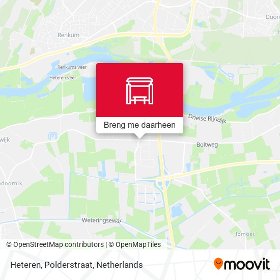 Heteren, Polderstraat kaart
