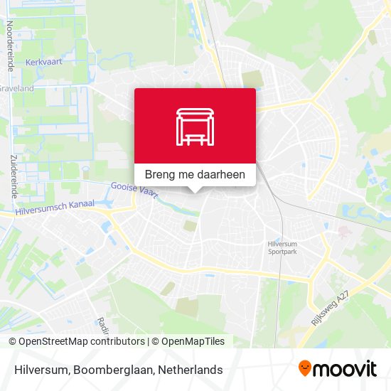 Hilversum, Boomberglaan kaart