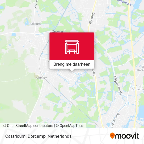 Castricum, Dorcamp kaart