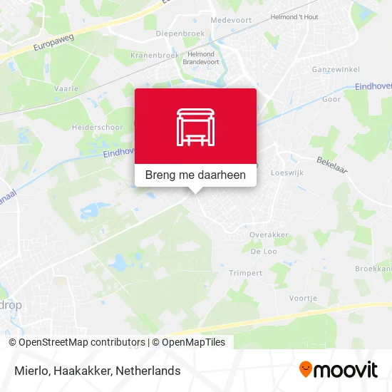 Mierlo, Haakakker kaart