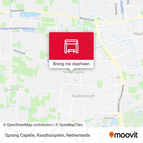 Sprang Capelle, Raadhuisplein kaart