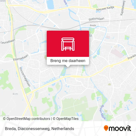 Breda, Diaconessenweg kaart
