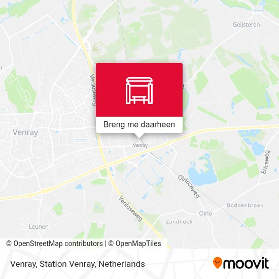 Venray, Station Venray kaart