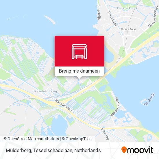 Muiderberg, Tesselschadelaan kaart
