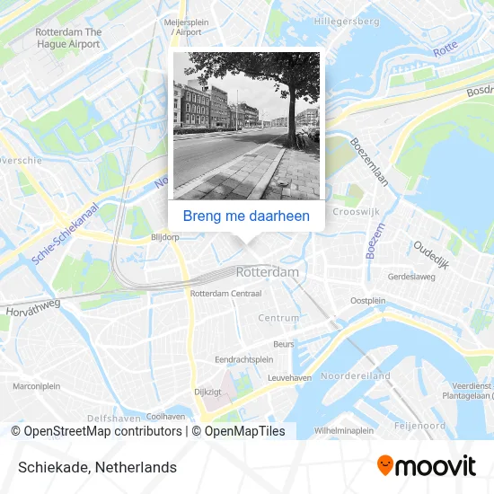 Schiekade kaart
