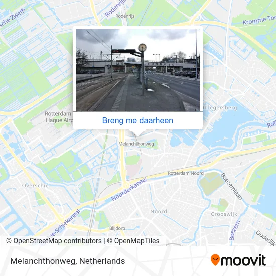 Melanchthonweg kaart