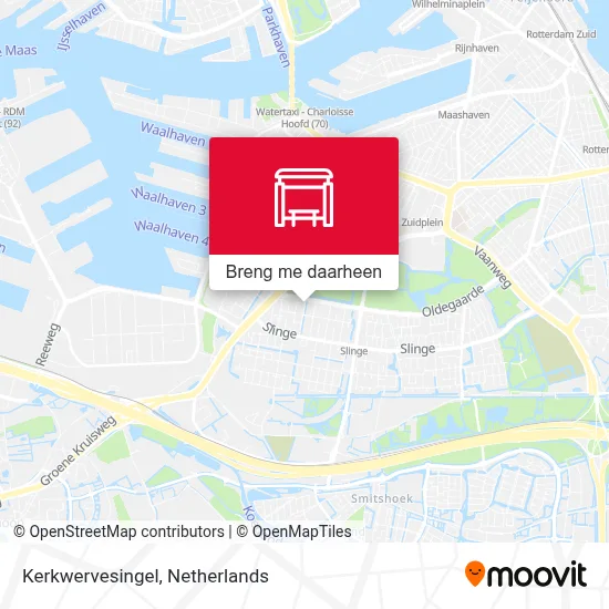 Kerkwervesingel kaart