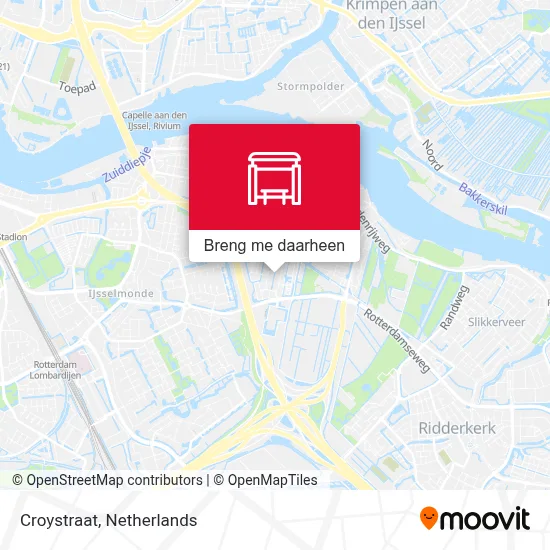 Croystraat kaart