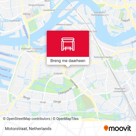 Motorstraat kaart