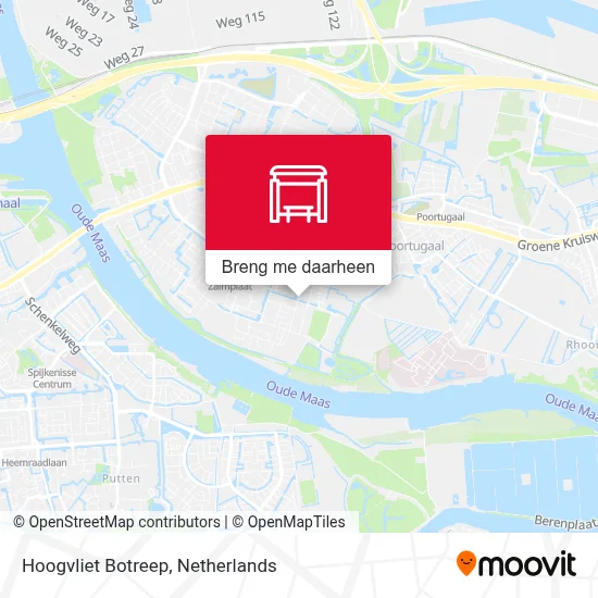 Hoogvliet Botreep kaart
