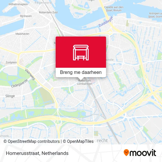 Homerusstraat kaart