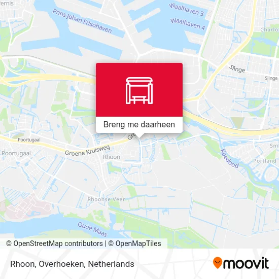 Rhoon, Overhoeken kaart