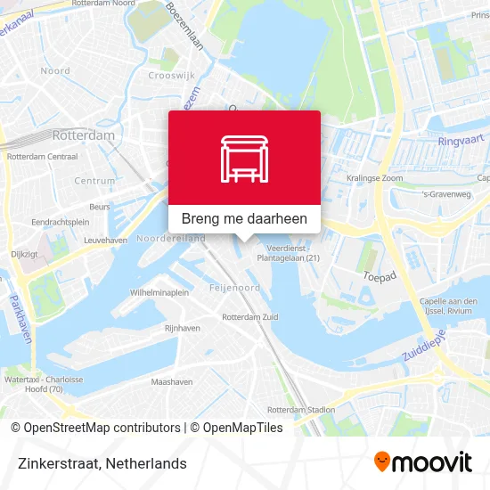 Zinkerstraat kaart