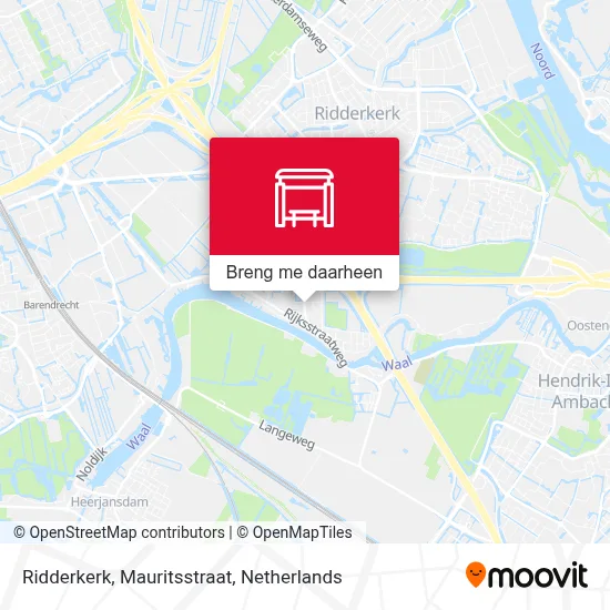 Ridderkerk, Mauritsstraat kaart
